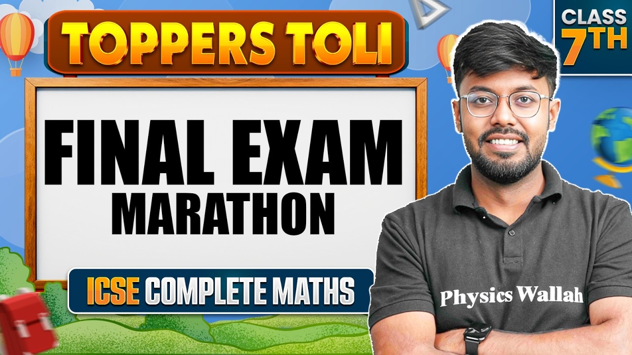 Class 7th ICSE || Complete Maths in 1 VIDEO 🔥