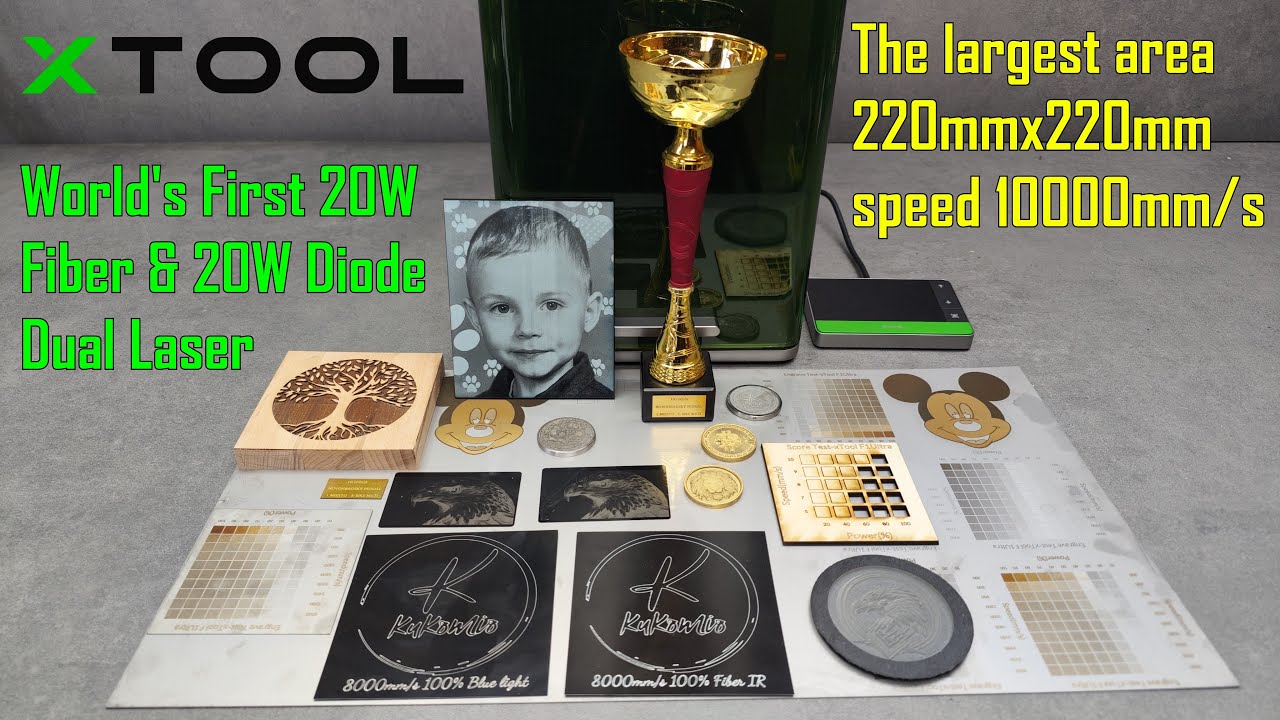 xTool F1 Ultra: 20W Diode + 20W Fiber (IR) Dual Laser, 3D Metal Engraving .WORTH Buying?