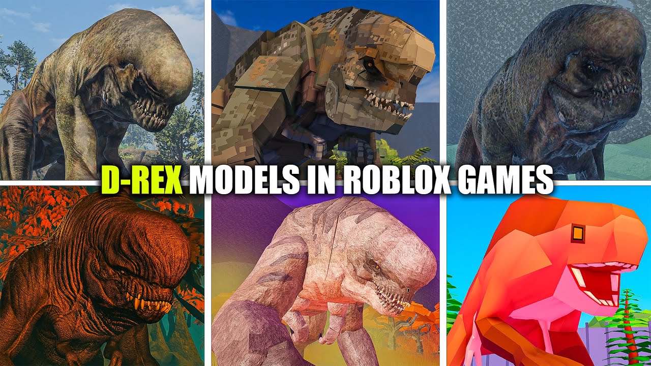 All D-REX In Every Roblox Game's So Far!
