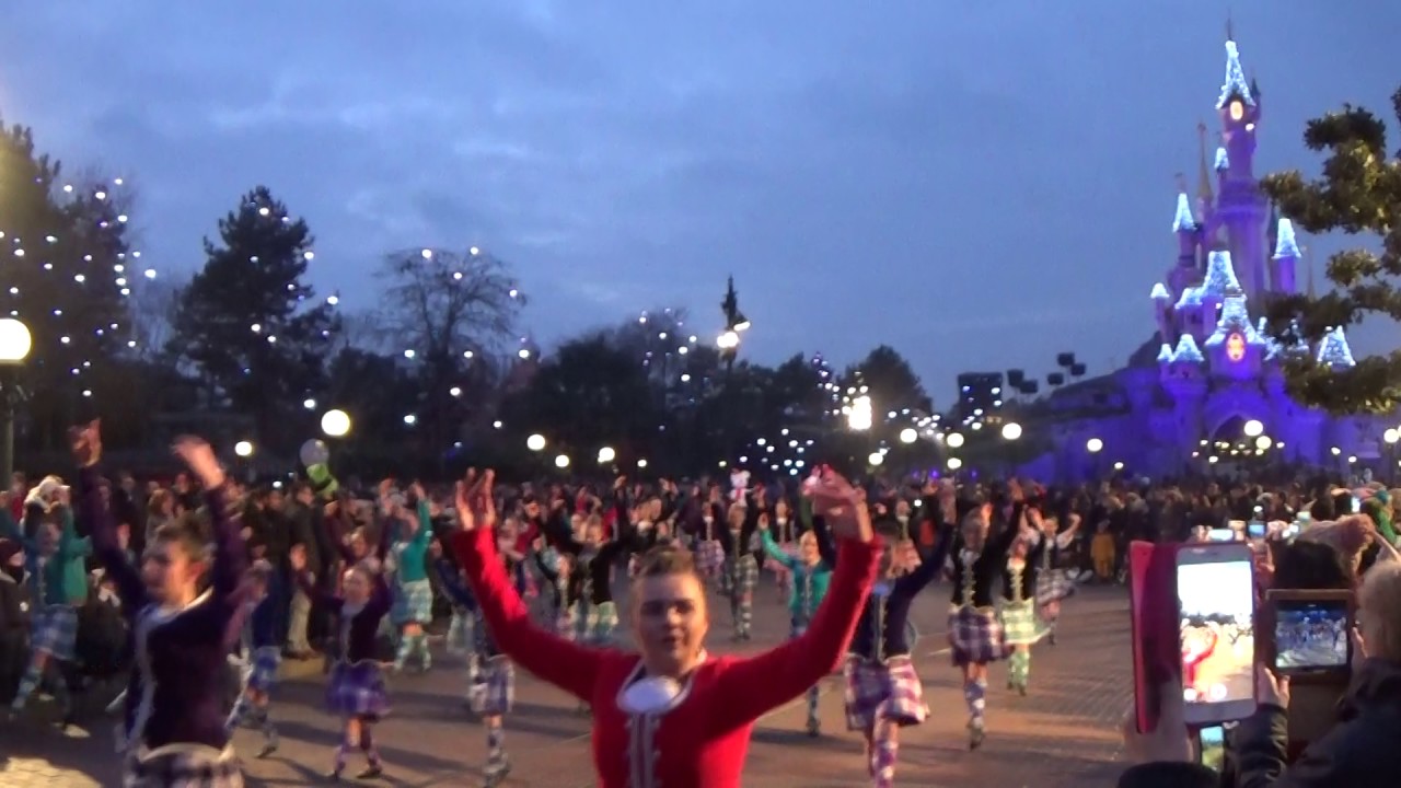 Pre parade at the International Highland Gathering Disneyland Paris November 2016