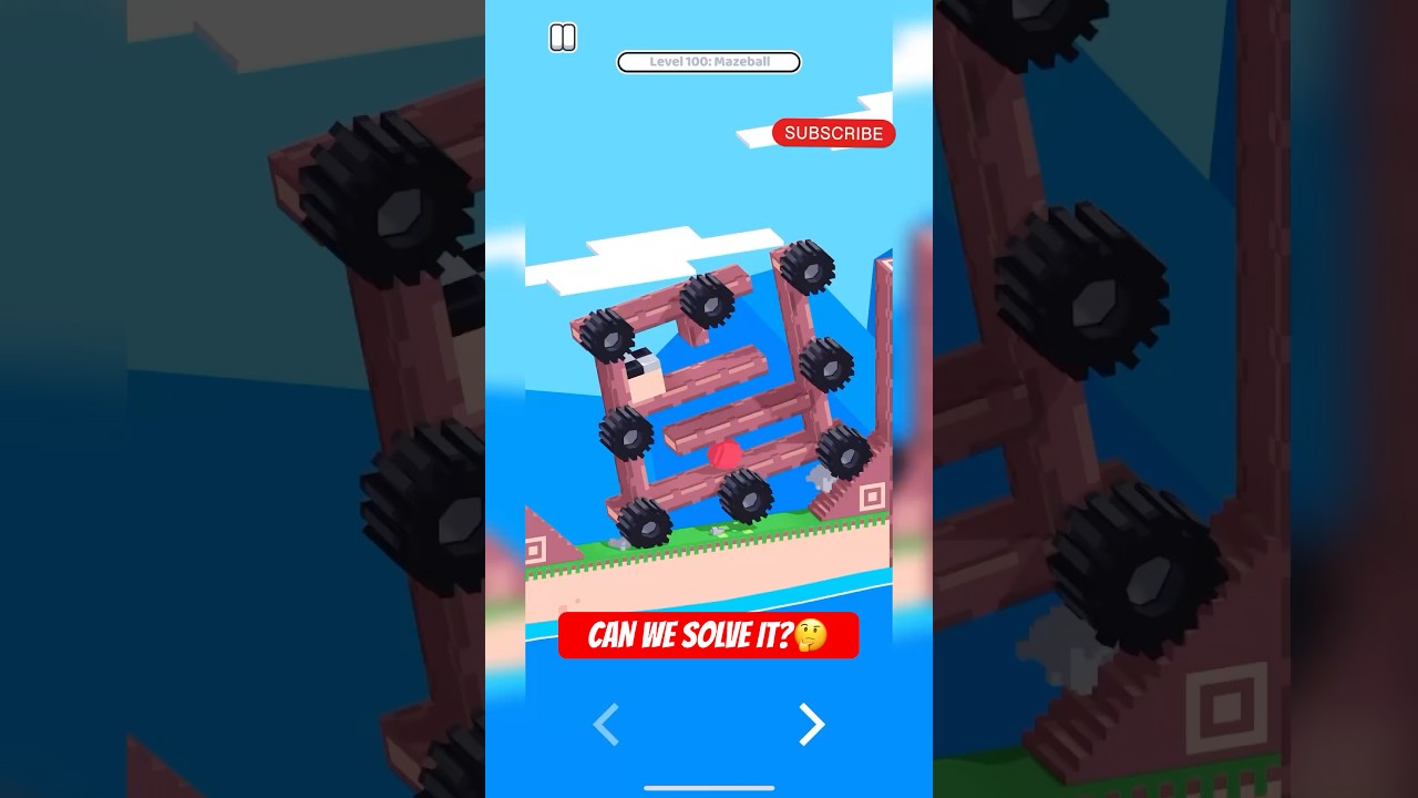 Navigating the Mazeball Level: 100 | Drive Mad Gameplay✌️| Fancade