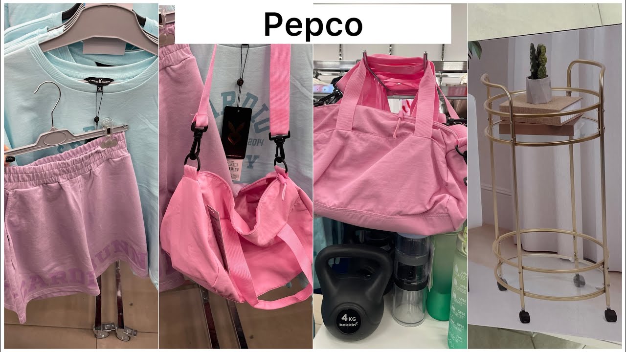 PEPCO R&Oacute;ŻOWA TOREBKA ZŁOTY STOLIK NA NOWOŚCIACH FIRANY POŚCIELE