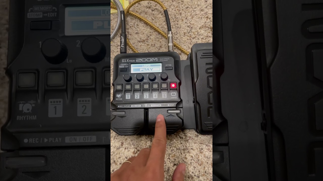 How to loop guitar using G1X Four Zoom Multi Effects processor!