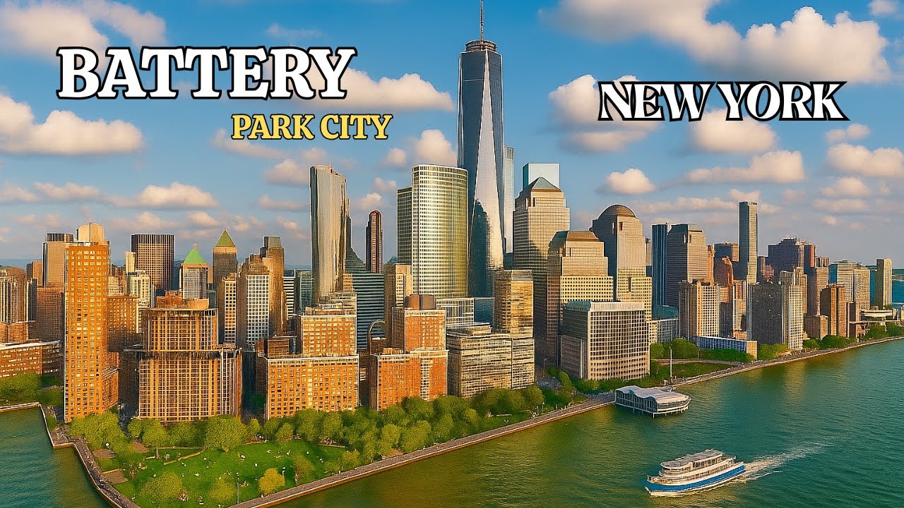 Battery Park City Walking Tour in 4K | Peaceful Stroll Along Manhattan's Waterfront