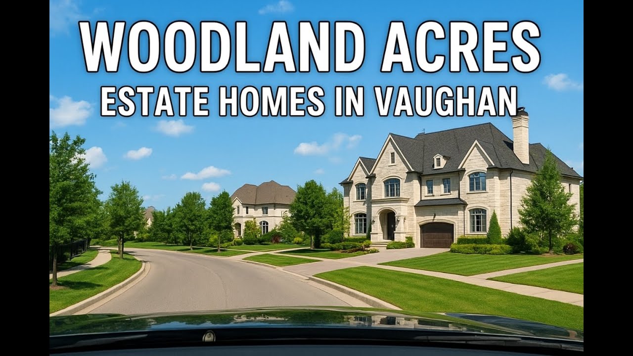 Driving Tour of Woodland Acres Estates. Mansions of Vaughan, Ontario, Canada.