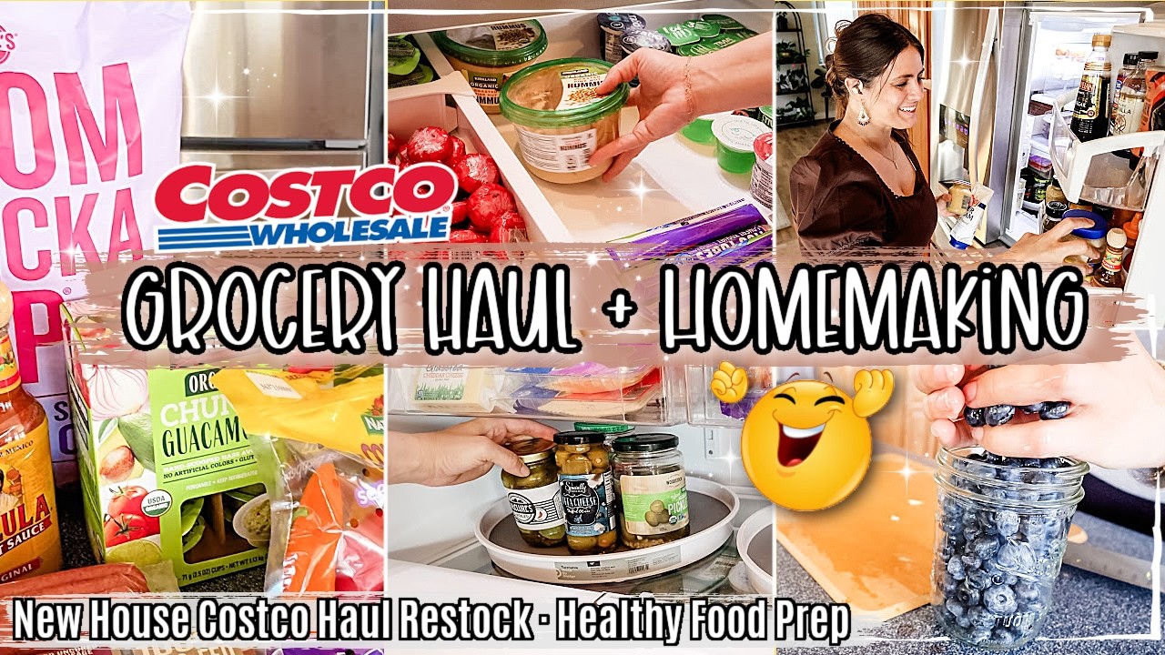 NEW HOUSE COSTCO GROCERY HAUL & HOMEMAKING MOTIVATION :: CLEAN with ME & ORGANIZE