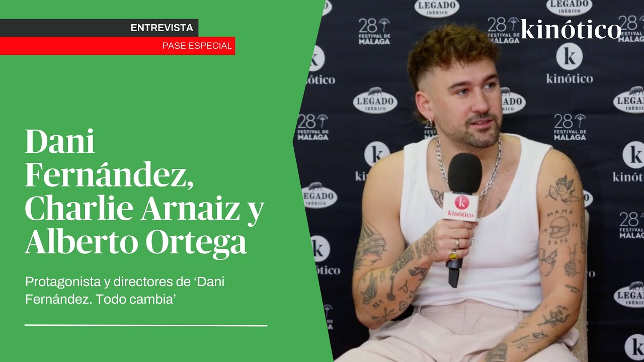 Dani Fernández, protagonista, y Charlie Arnaiz y Alberto Ortega de ‘Dani Fernández. Todo cambia’