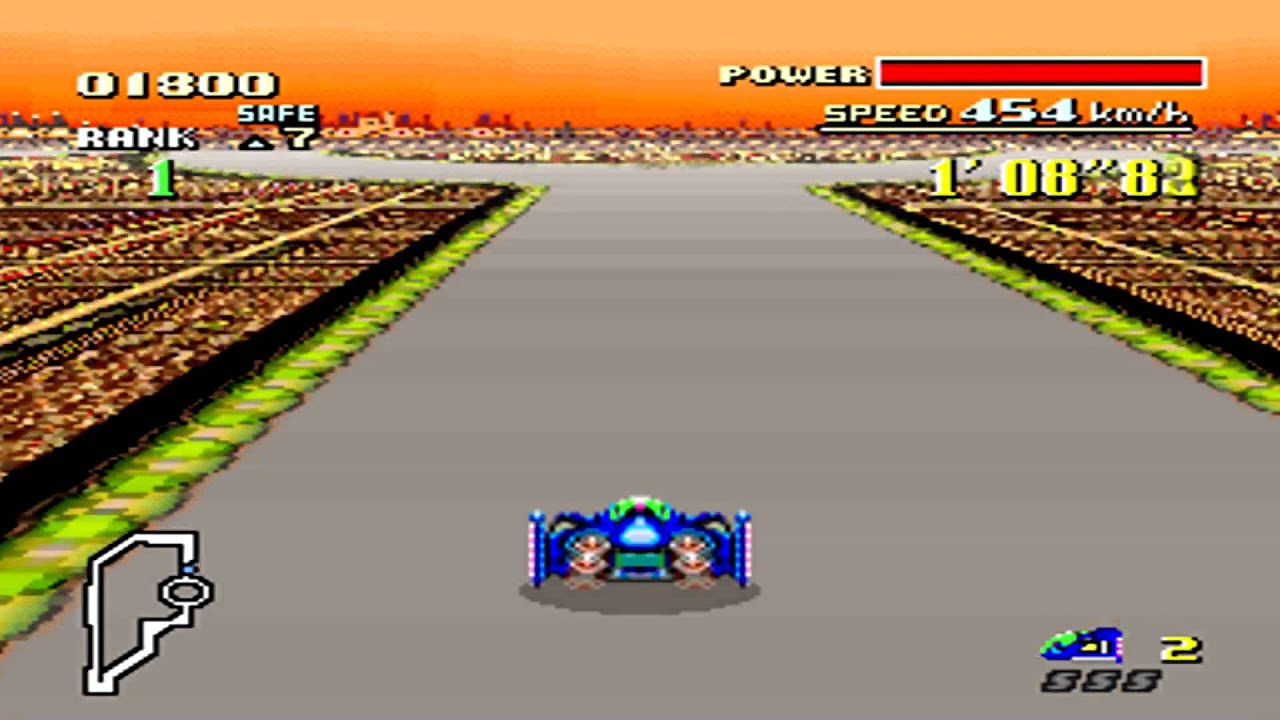 F-Zero (SNES) walkthrough - Mute City 2