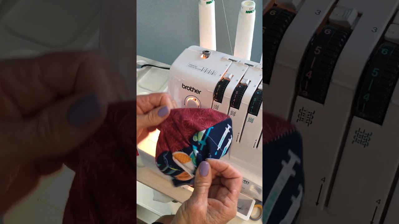 Sewing Masks using serger