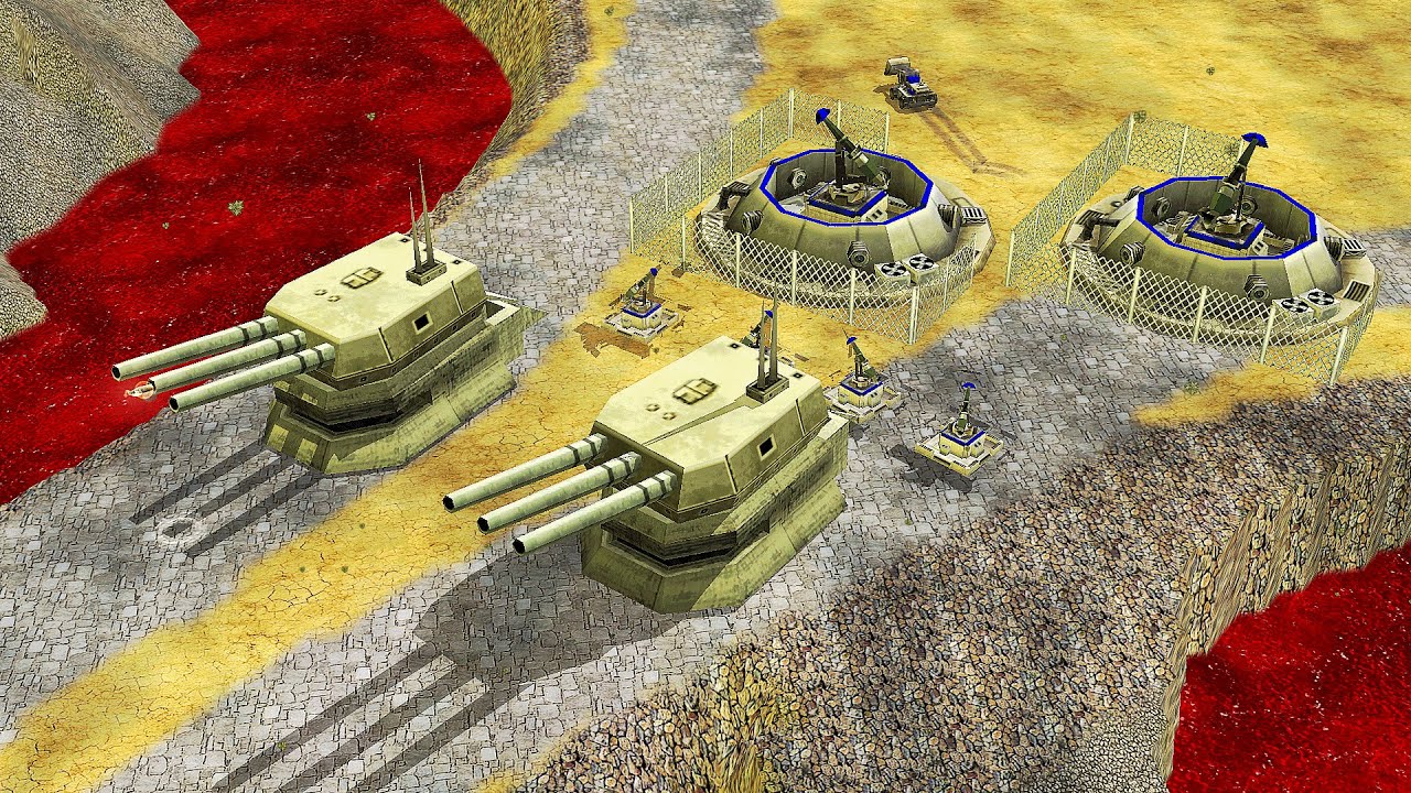 1 USA Supreme + HORRIBLE MAP vs 7 CHINA BOSS - KARAKURT IN DESERT - C&C Generals Apocalyptic