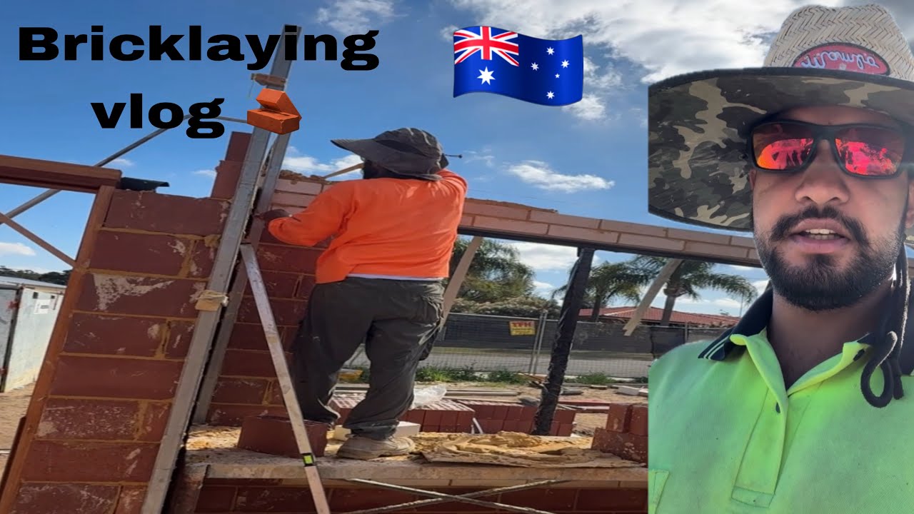 On Site with the Bricklaying Crew | Australia Vlog🇦🇺🧱