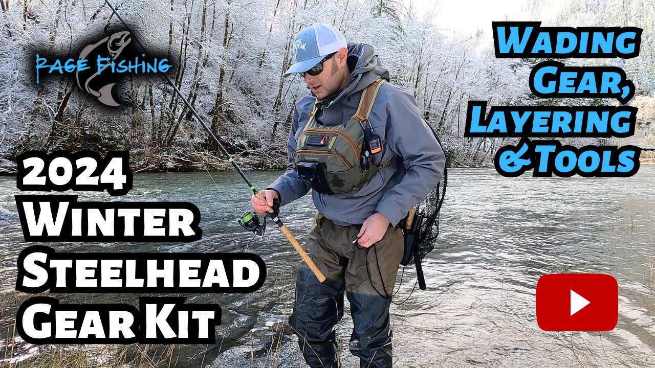 2024 WINTER STEELHEAD GEAR KIT - WADING GEAR, LAYERING & TOOLS + SEVERAL MORE IMPORTANT GEAR ITEMS.