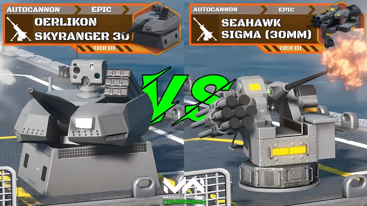 Buffed Oerlikon Skyranger 30 Hybrid vs Seahawk Sigma (30mm) | Full Comparison | Modern Warships