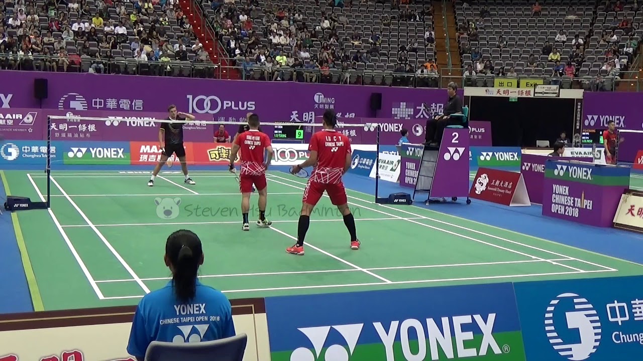 20181004Taipei Open MD LU Ching Yao+YANG Po Han(TPE) vs David DAUGAARD+Frederik(DK)1-2