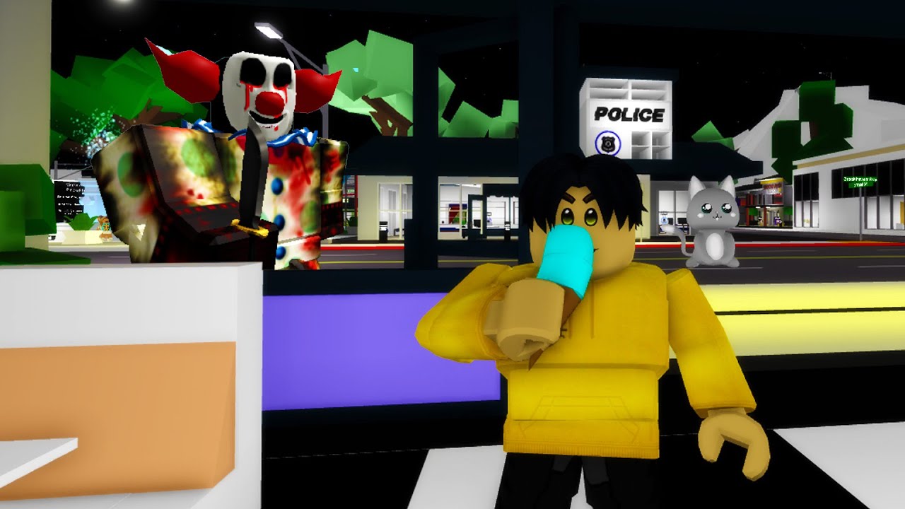 This CLOWN keeps following me in Roblox BrookHaven 🏡RP..