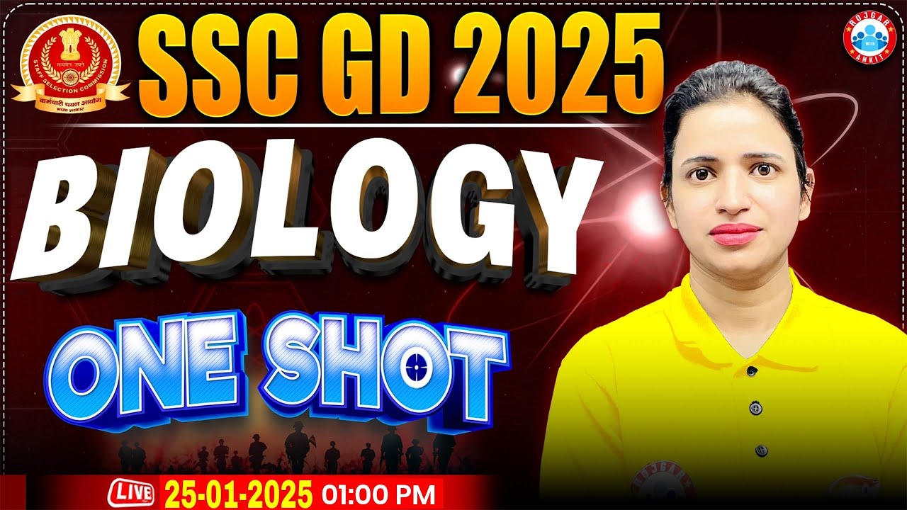 SSC GD 2025 | SSC GD Science Revision Class | Biology For SSC GD | Biology MCQs By Bhawna Ma'am