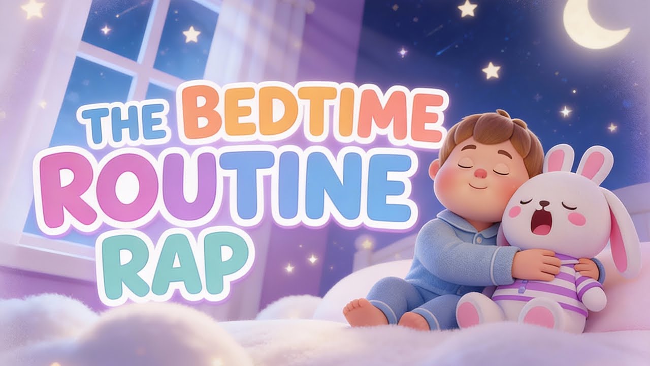 The Bedtime Routine Rap 🌙 | Getting Ready for Bed Song | Brush Bath PJ Bed