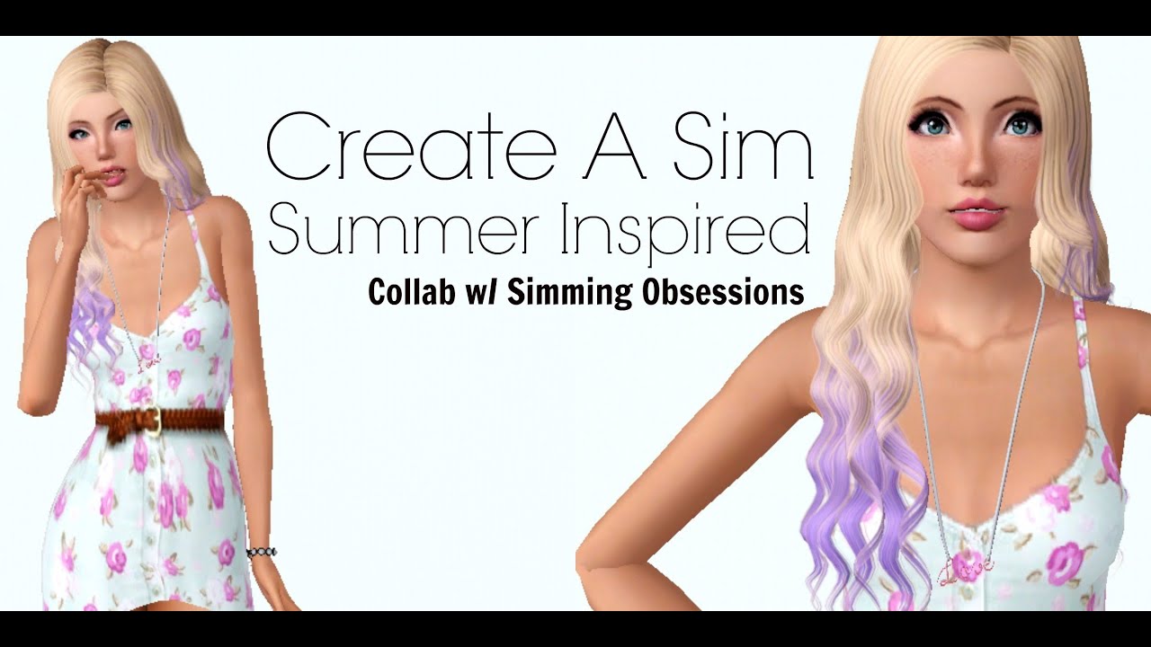The Sims 3 : Create A Sim - Summer Inspired - Collab w/ SimmingObsessions
