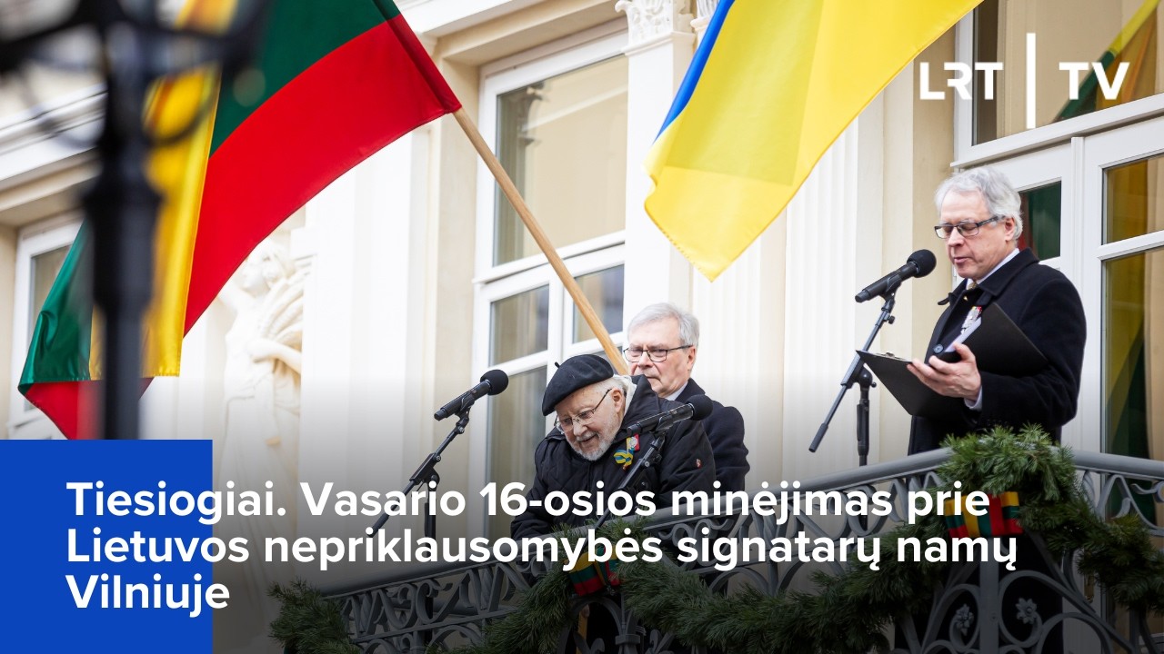 Vasario 16-osios minėjimas prie Lietuvos nepriklausomybės signatarų namų Vilniuje | 2026-02-16