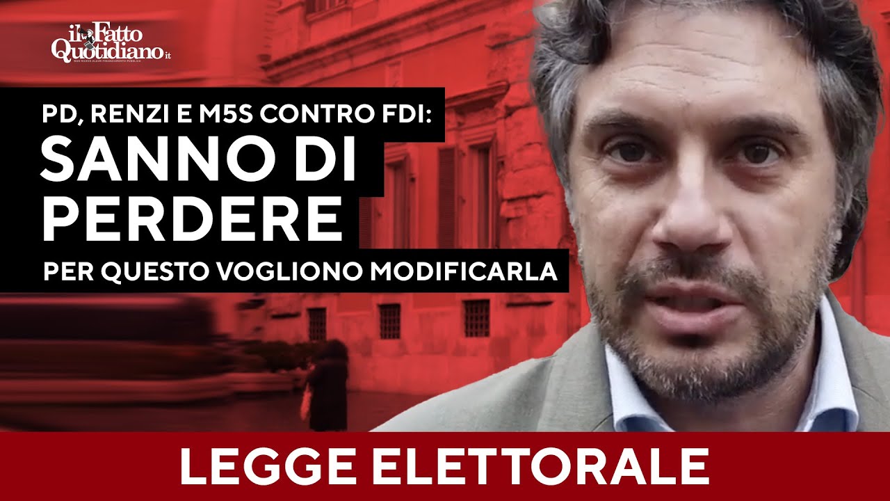 Pd M5S e Renzi vs Fdi: 
