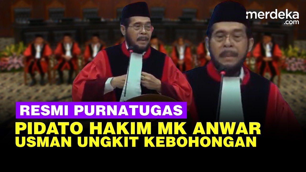 Pidato Terakhir Hakim MK Anwar Usman Ipar Jokowi, Blak-blakan Ungkit Kebohongan