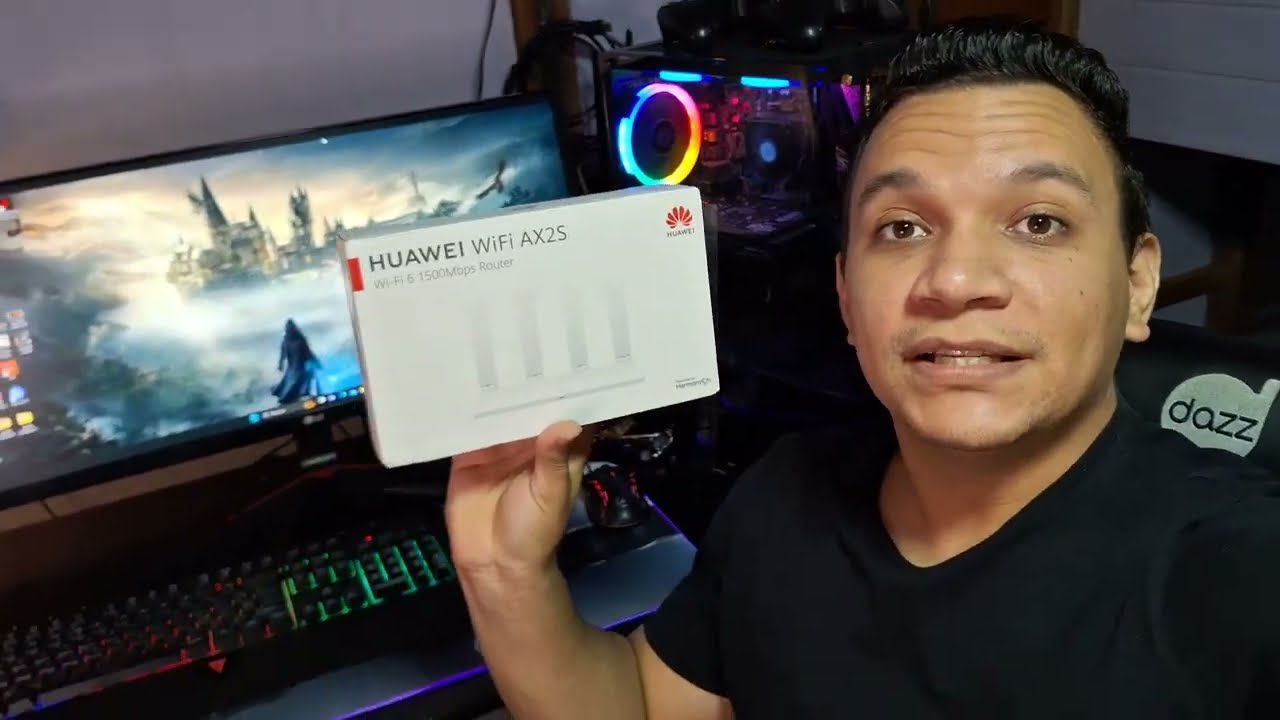 Roteador HUAWEI AX2S Wifi 6 WS7000 Unboxing, Como configurar o seu novo roteador TESTE DE VELOCIDADE