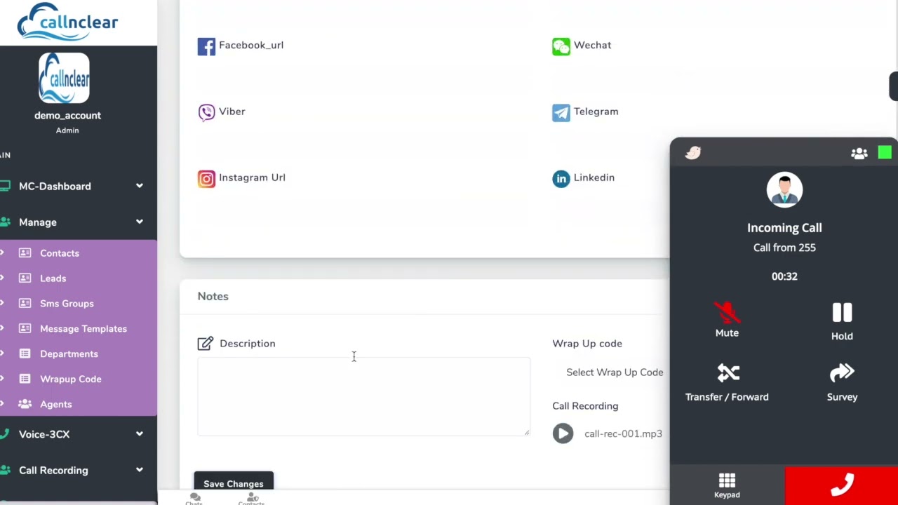 Call Pop-ups, Wrap-up Codes & Reports