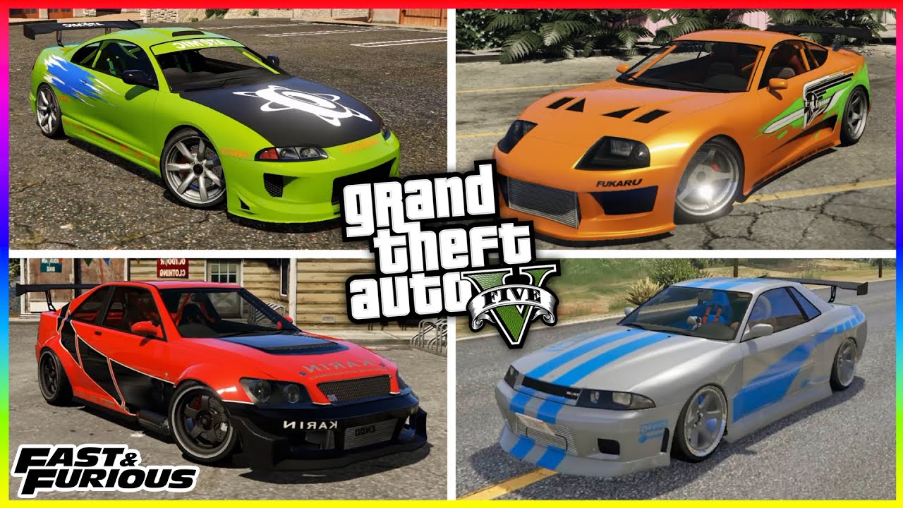 COMO HACER LOS 15 COCHES MÁS FAMOSOS DE FAST AND FURIOUS EN GTA 5