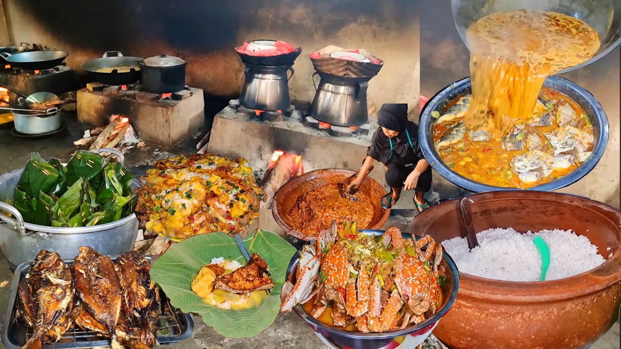 STOCK BERAS & KAYU BAKARNYA SATU RUMAH FULL! TINGGAL PILIH SEMUA JENIS MASAKAN LAUT DIGELAR DIMEJA 