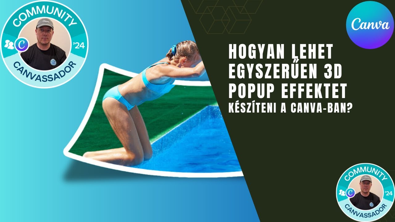 Hogyan lehet egyszerűen 3D popup effektet készíteni a Canva-ban?