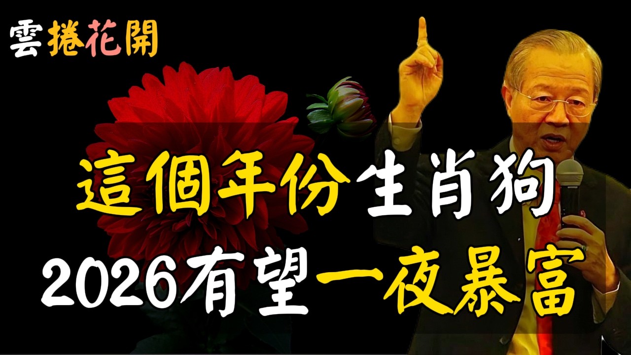 這四個年份生肖狗，2026年有望一夜暴富！#心河渡口