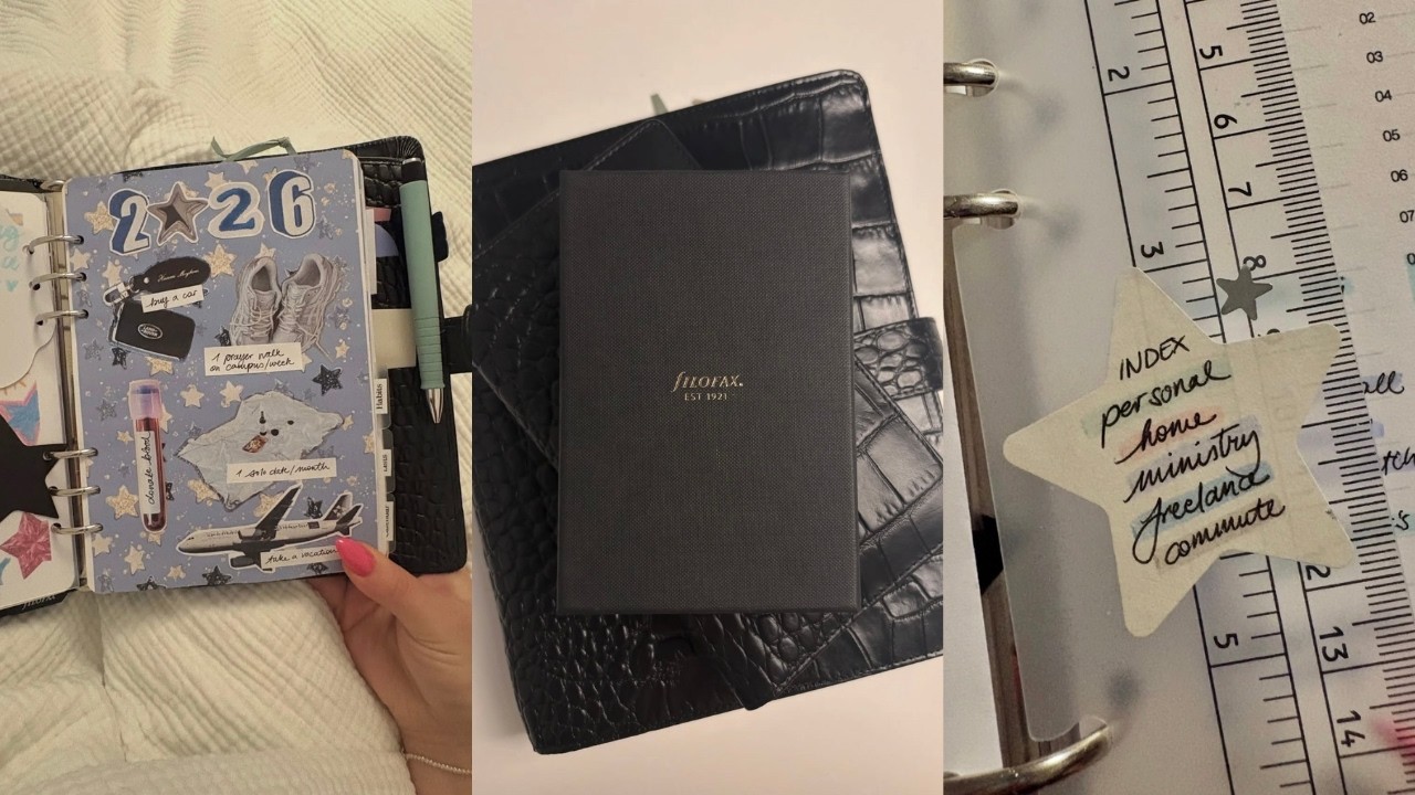 coffee & pages | ep. 4 ✸ new filofax cover unboxing & 2026 setup