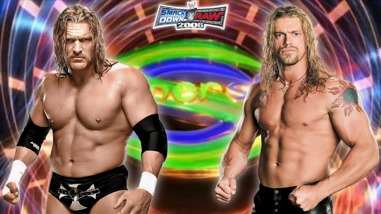 WWE Triple H vs Edge SmackDown vs Raw 2006 | PCSX2 Emulator 