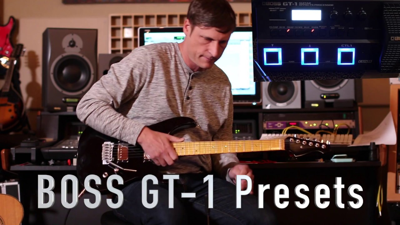 BOSS GT-1 all presets back to back Part 1