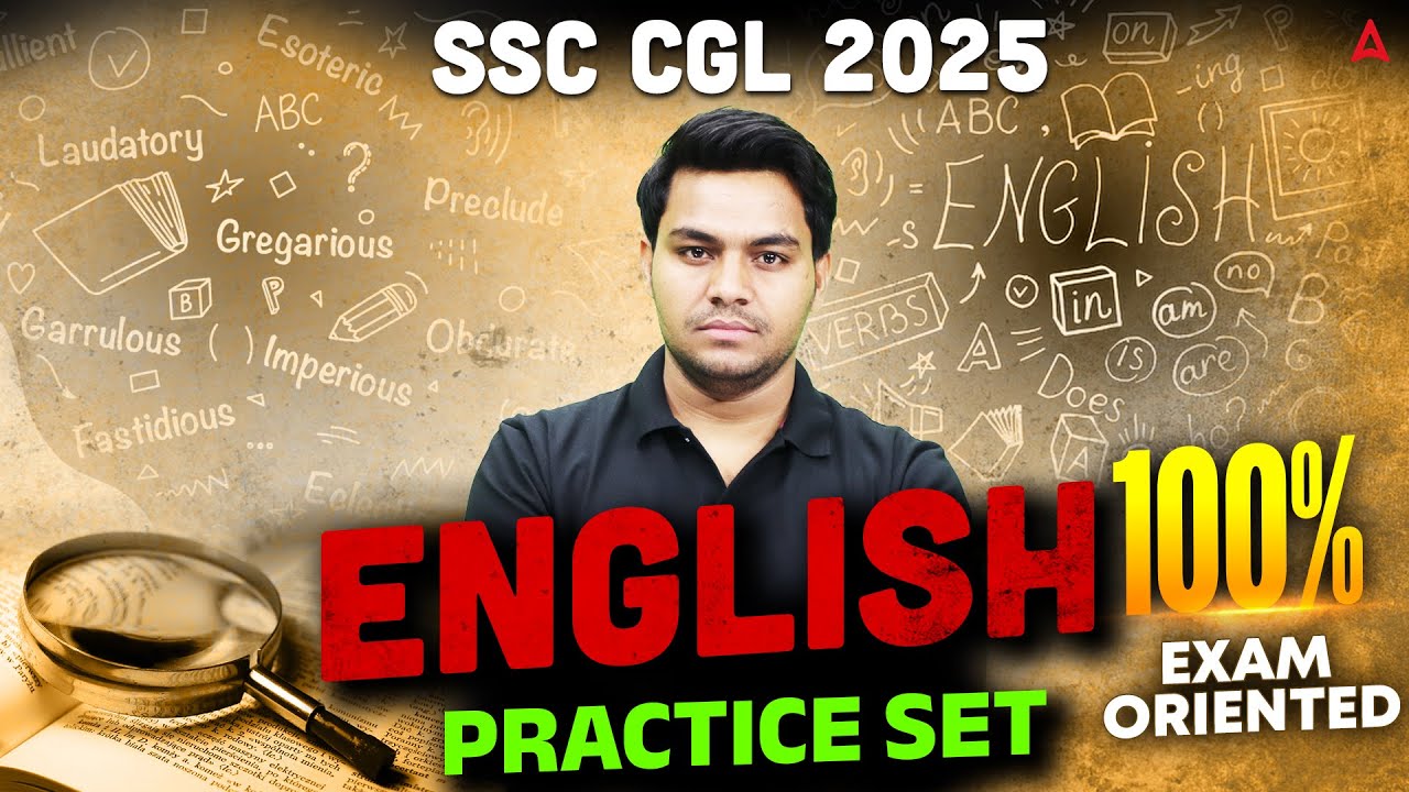 SSC CGL English Expected Questions 2025 | SSC CGL English Practice Set | English By Anil Jadon Sir