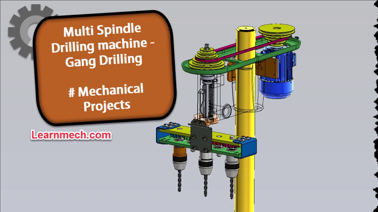 Design and Fabrication Of Multi Spindle Drilling Machine | Mechanical project