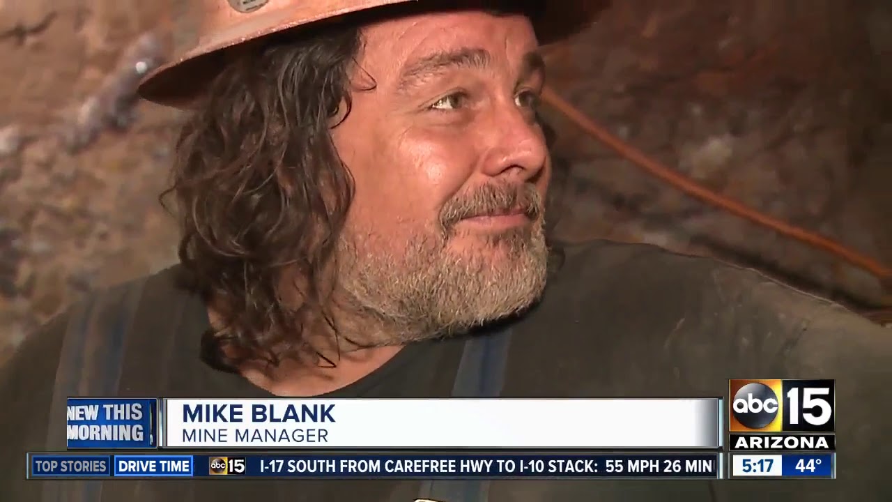 Inside the Four Peaks amethyst mine