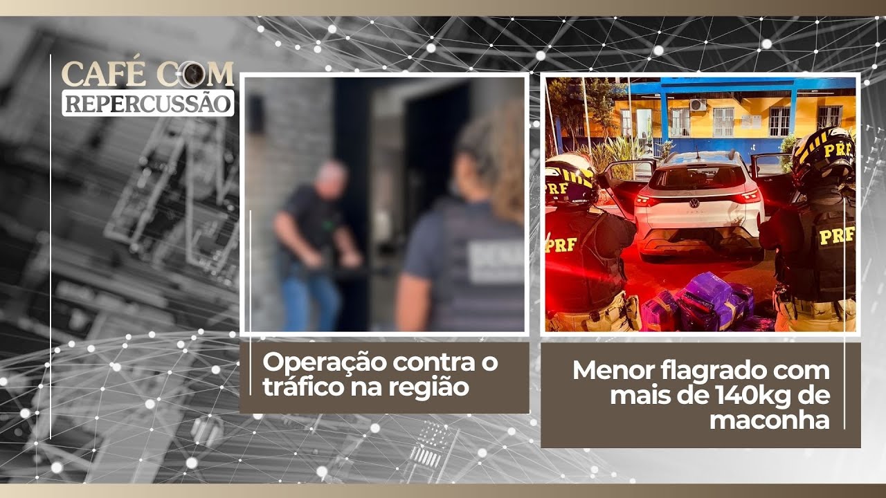 Operação contra o tráfico na região | Menor flagrado com mais de 140kg de maconha
