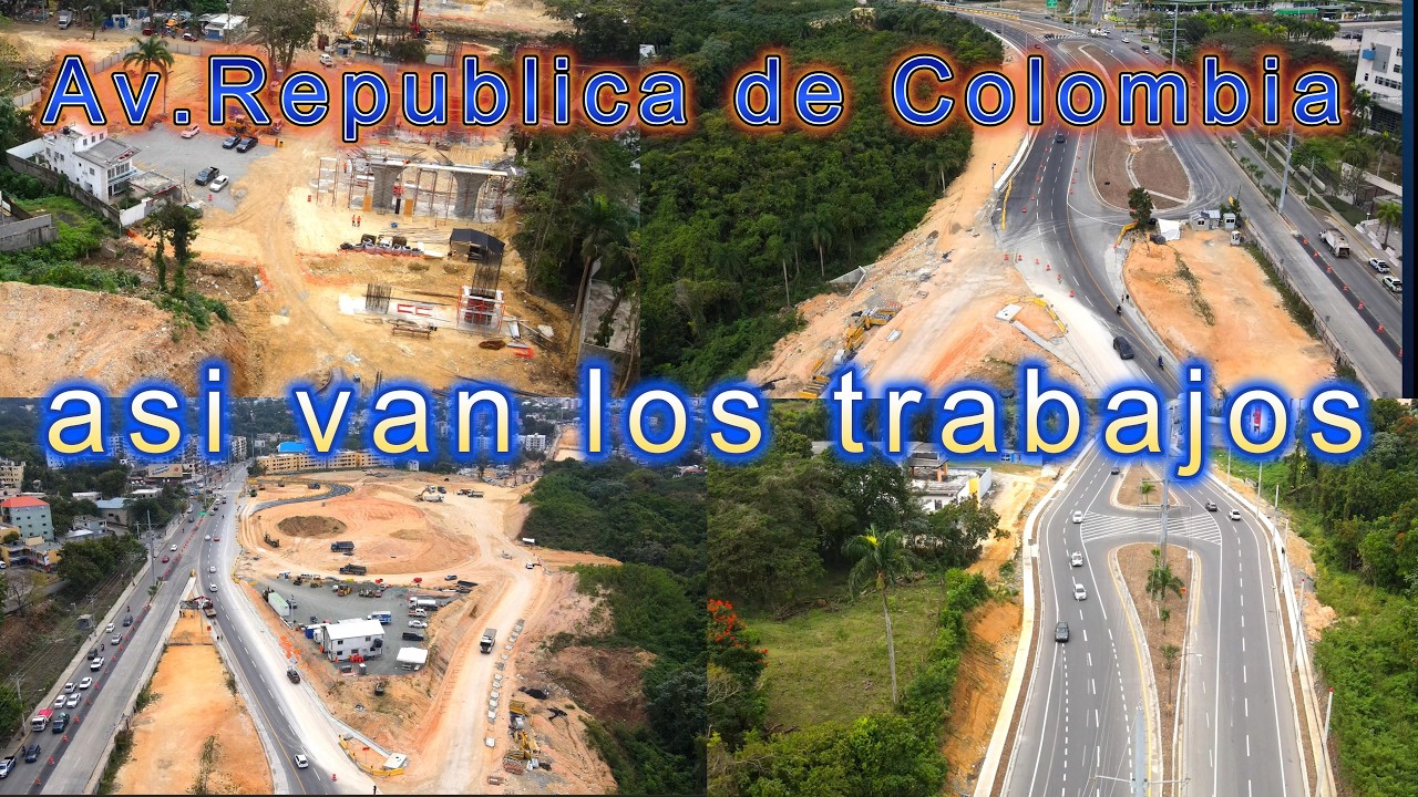AV Republica de Colombia, así de avanzado están los trabajos.