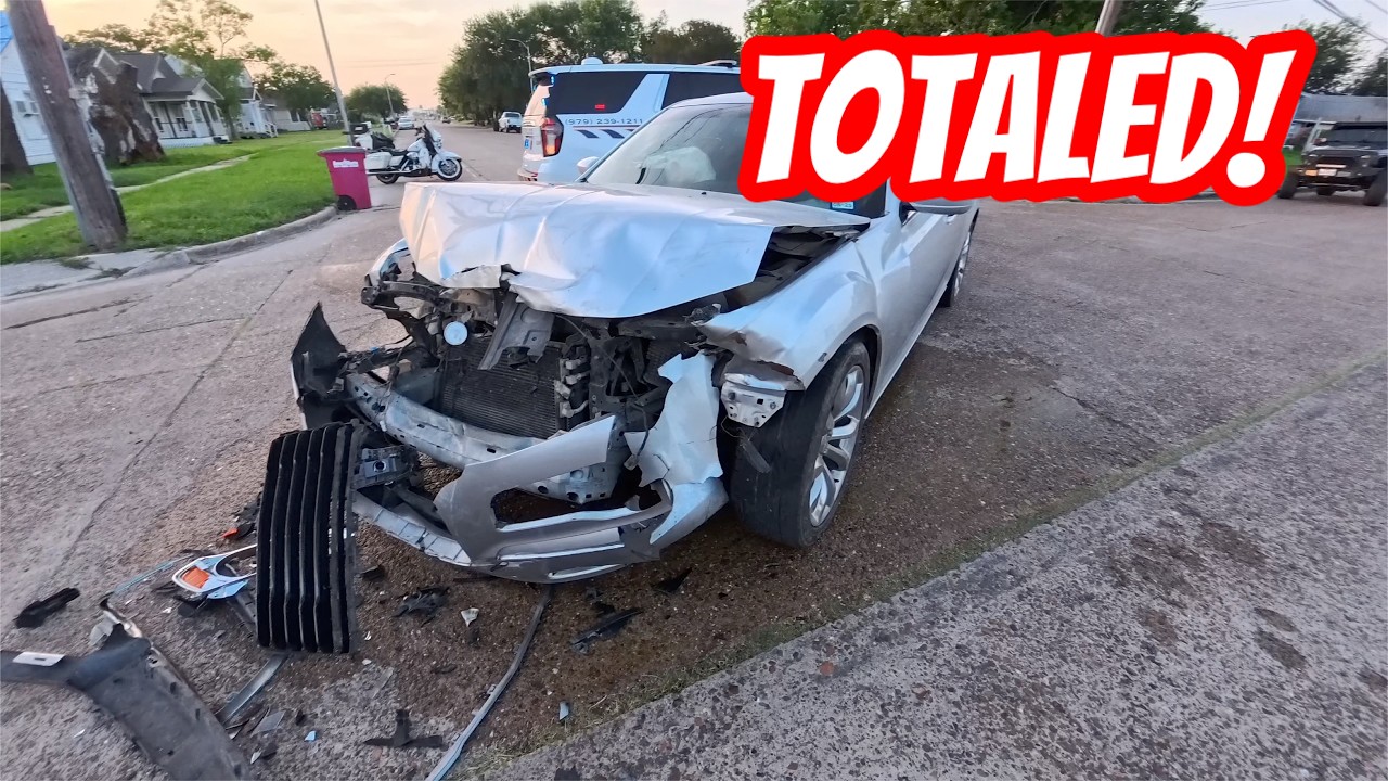 DWI Driver Launches Car Off Highway! + Chrysler Crash Tow