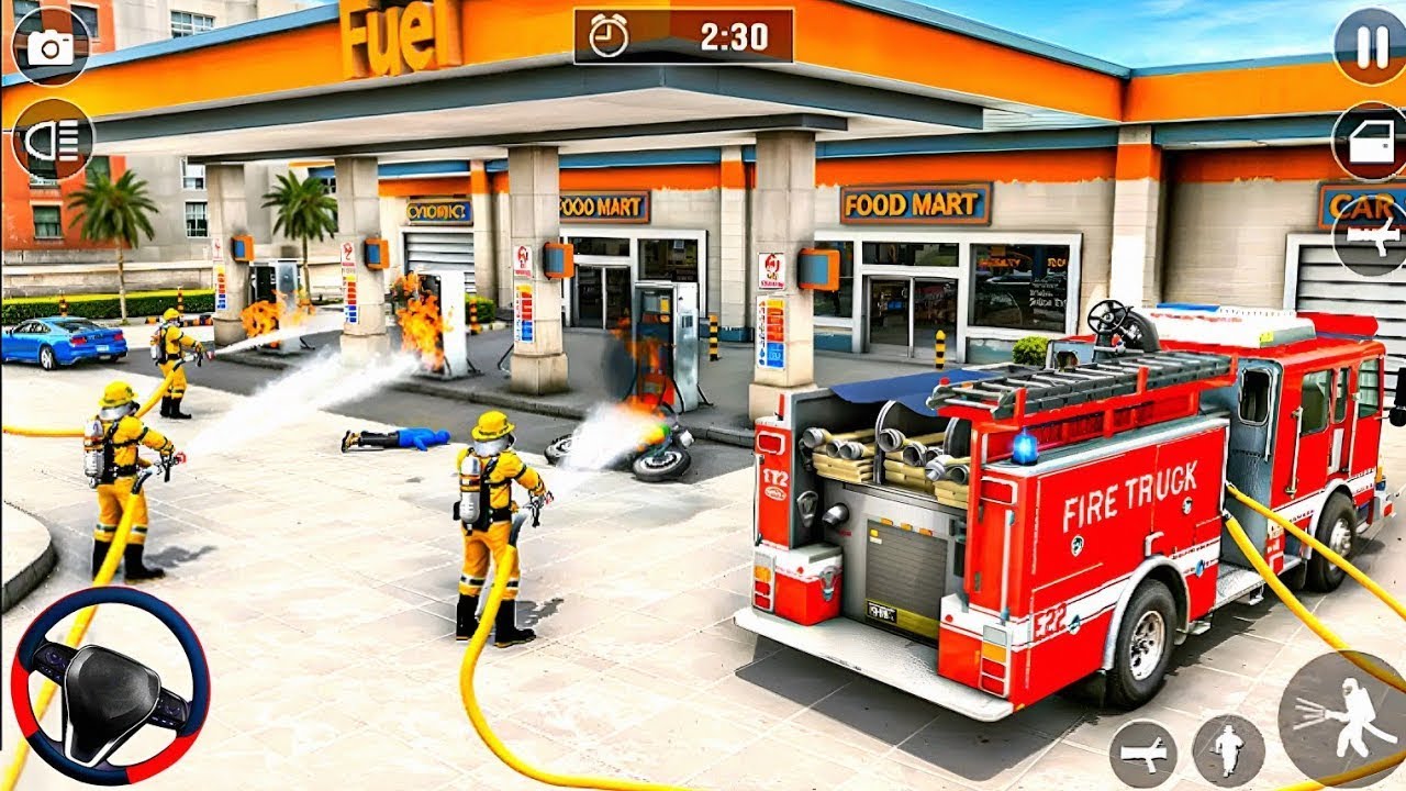 FireFighter Rescue Simulator 3D - 911 Emergency Fire Truck Rescue Simulator Game Play