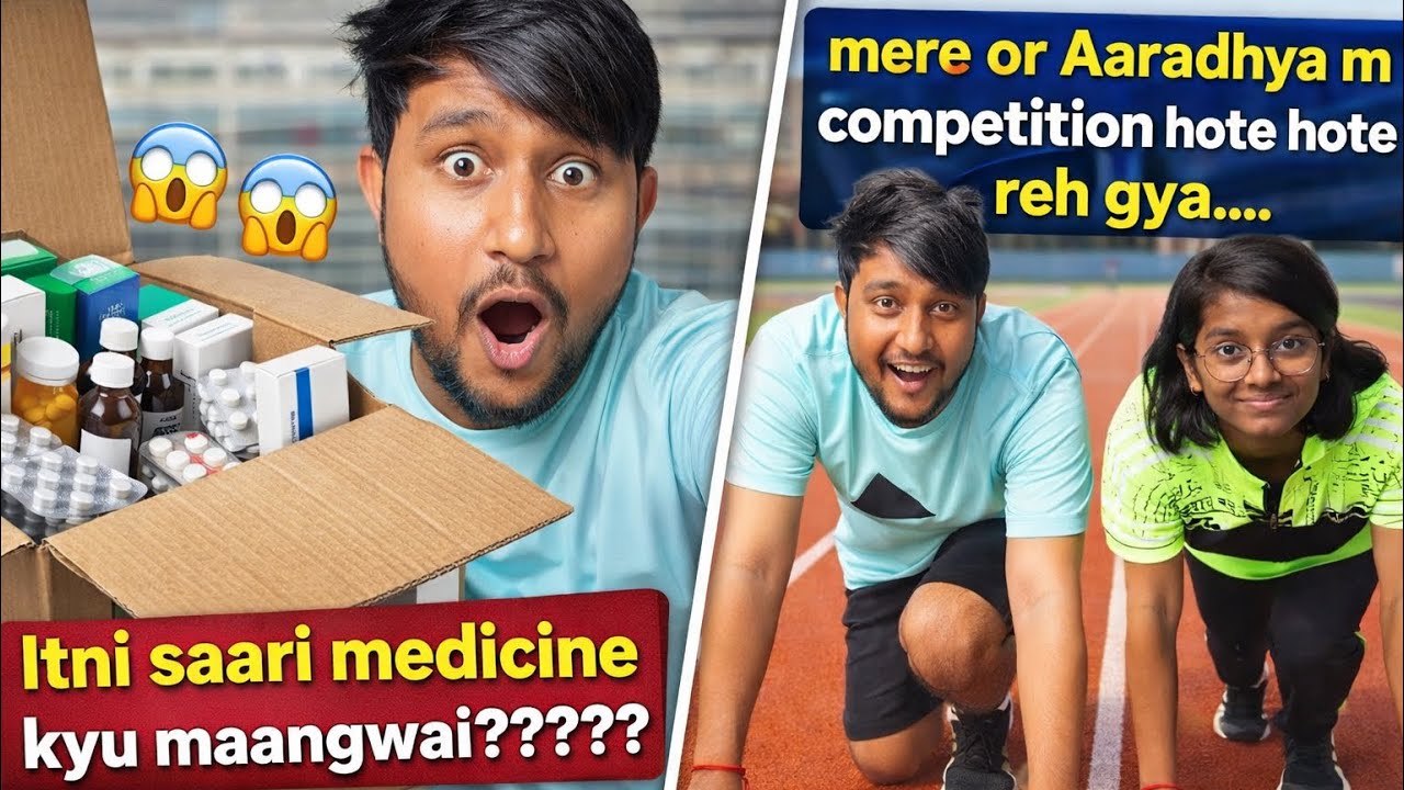 ITNI MEDICINE? 😱 | Aaradhya ke saath race reh gaya