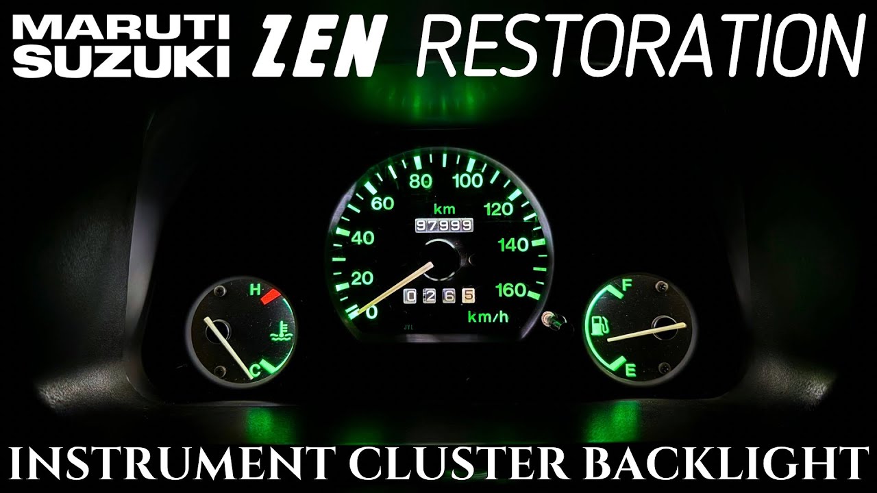 99 Maruti Zen Restoration - Светодиодная подсветка приборной панели