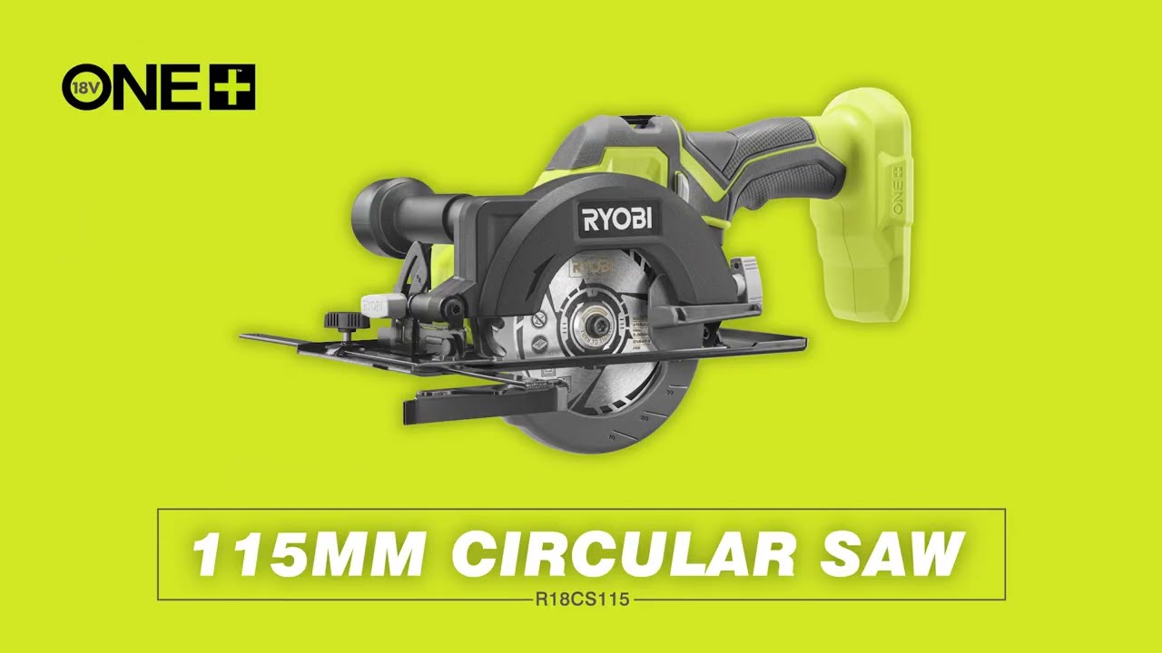 Pilarka tarczowa RYOBI&reg; 18 V ONE+&trade; 115 mm [R18CS115] | Gdy liczy się dokładność, wygoda i czyste ...