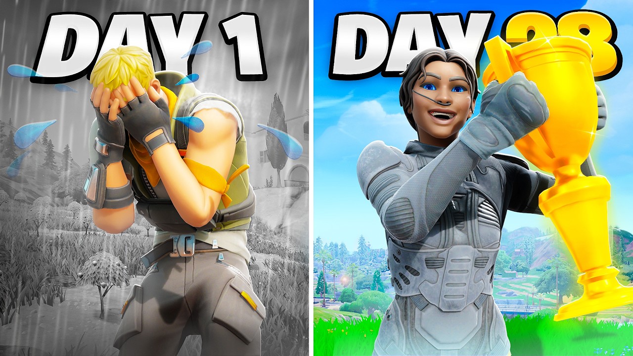 I MASTERED Fortnite in 28 Days...