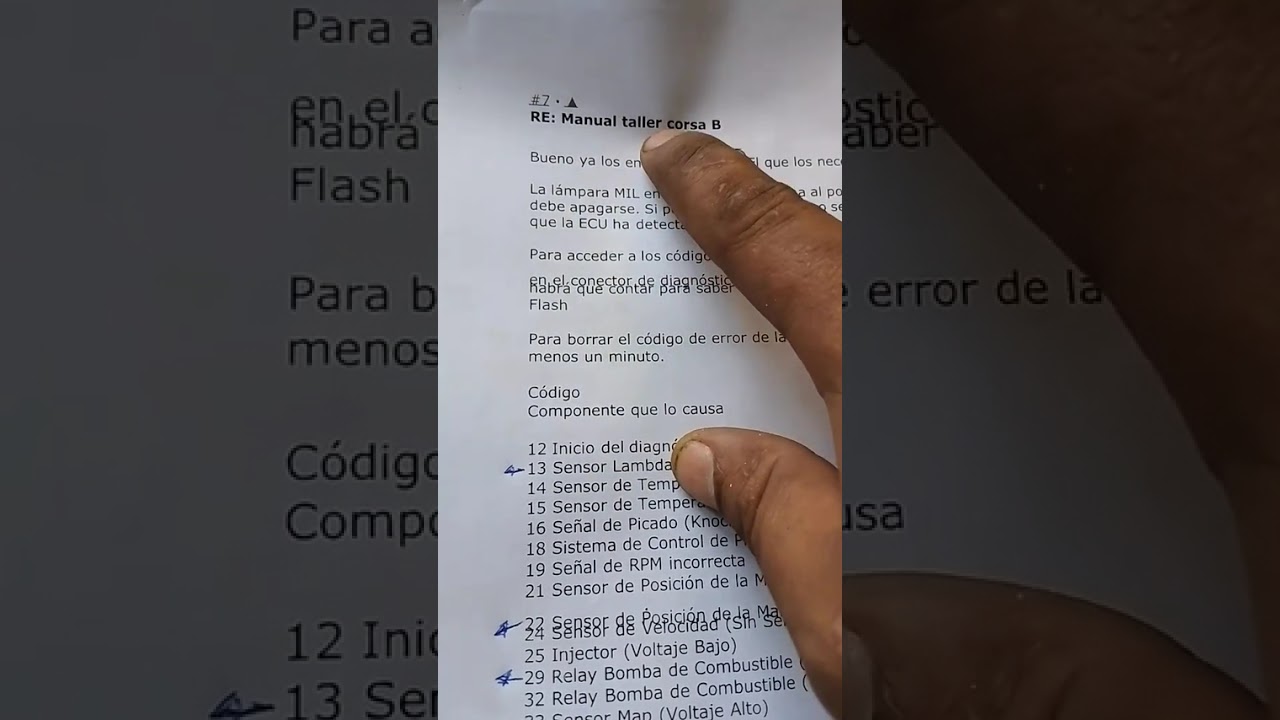 Cómo sacar códigos de corsa con la luz de destello sin saber. 