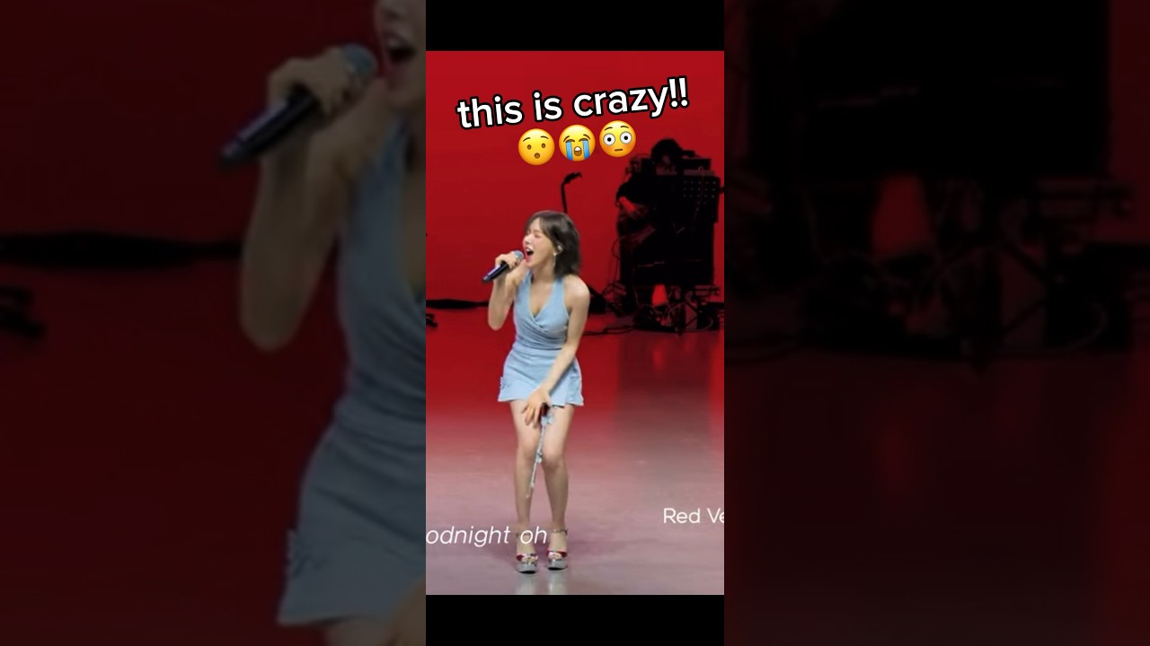 &ldquo;I JUST CANT SAY GOODNIGHT&rdquo; 😯😳 - Wendy powerful vocals in #redvelvet #cosmic