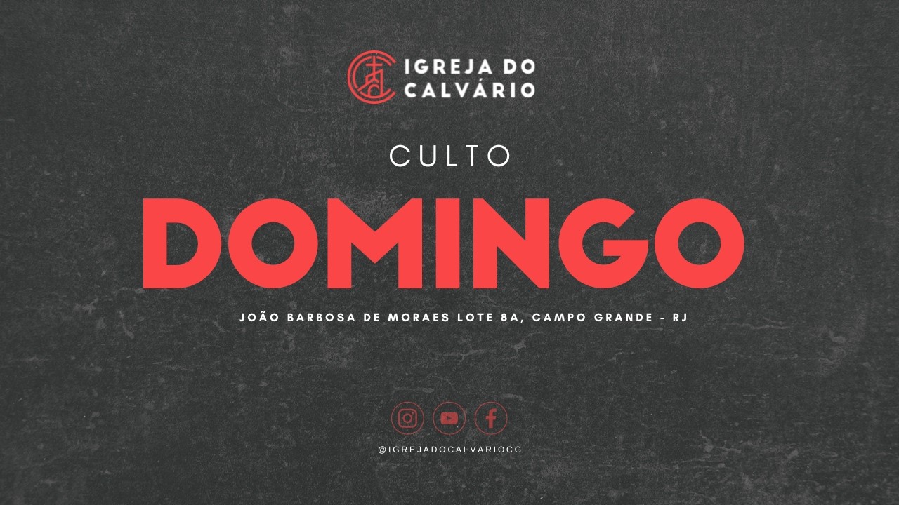 CULTO DE DOMINGO - 15/03/2026