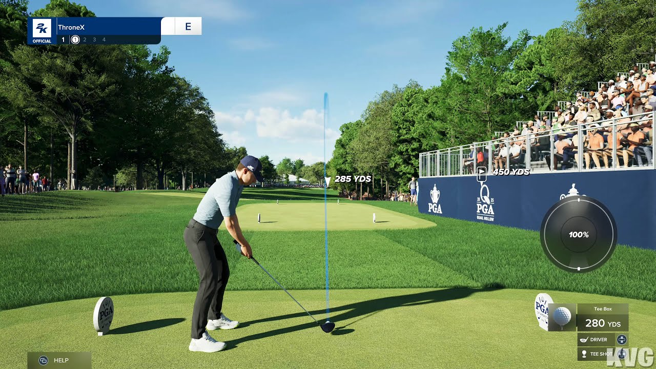 PGA TOUR 2K25 - Quail Hollow Club - Gameplay (PC UHD) [4K60FPS]