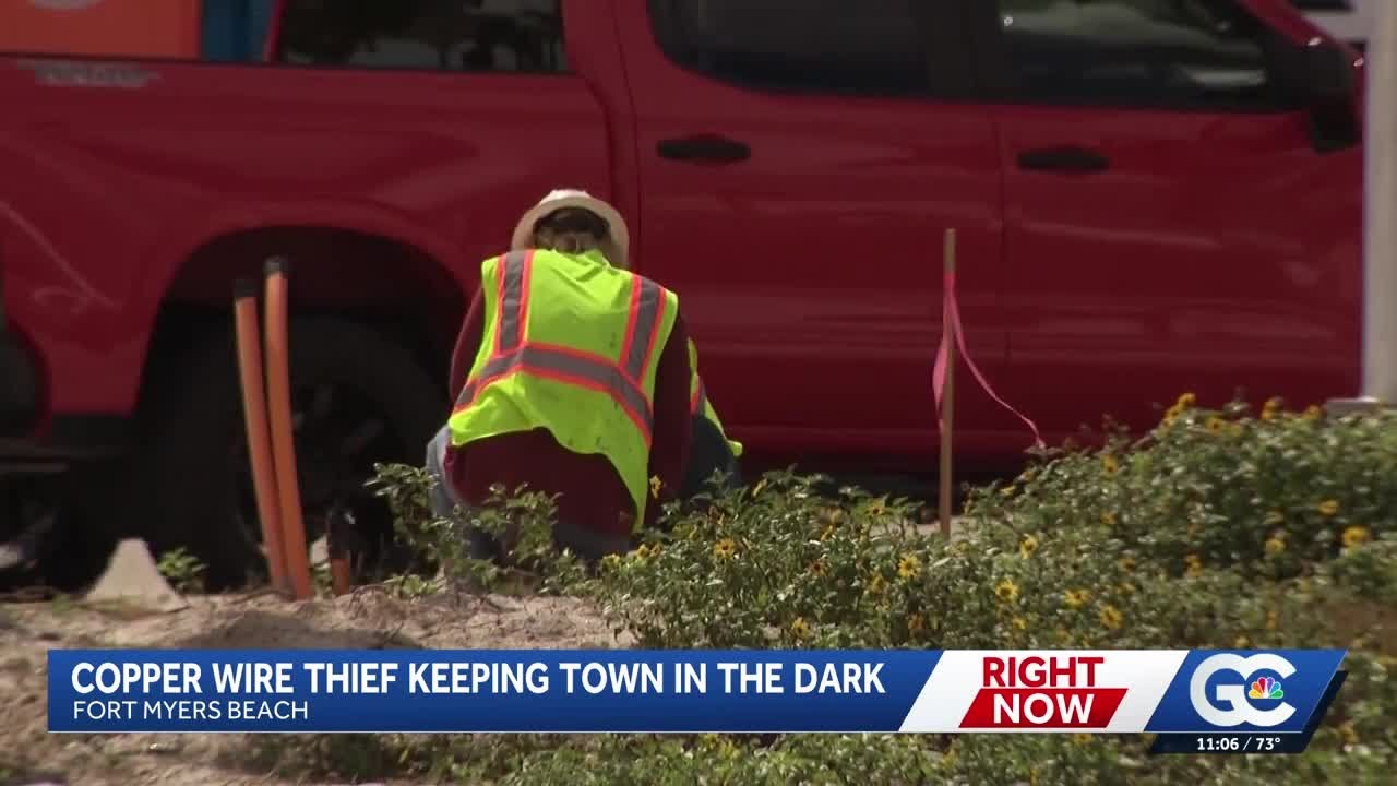 More copper wire stolen from Fort Myers Beach streetlights as thieves strike again
